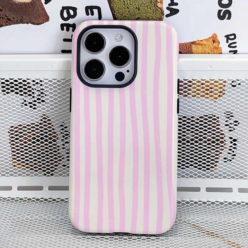 Stripes Phone Case Film Shell For IPhone 16 15 14 13 12 11 Pro Max Plus H251203