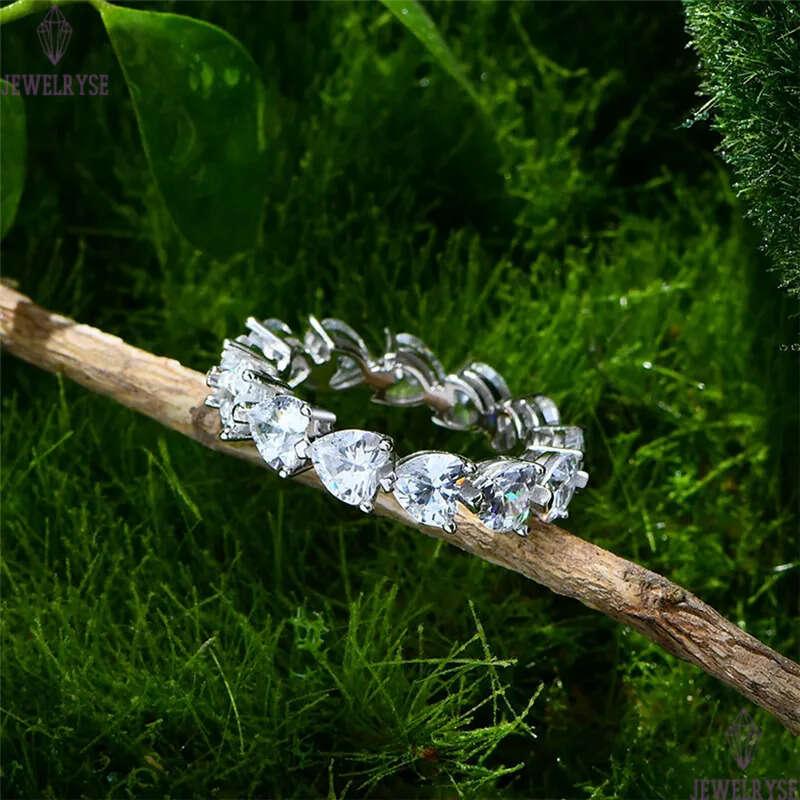 romantic heart s925 sterling silver ring designer for woman party 5A cubic zirconia diamond luxury engagement wedding rings womens jewelry valentines 