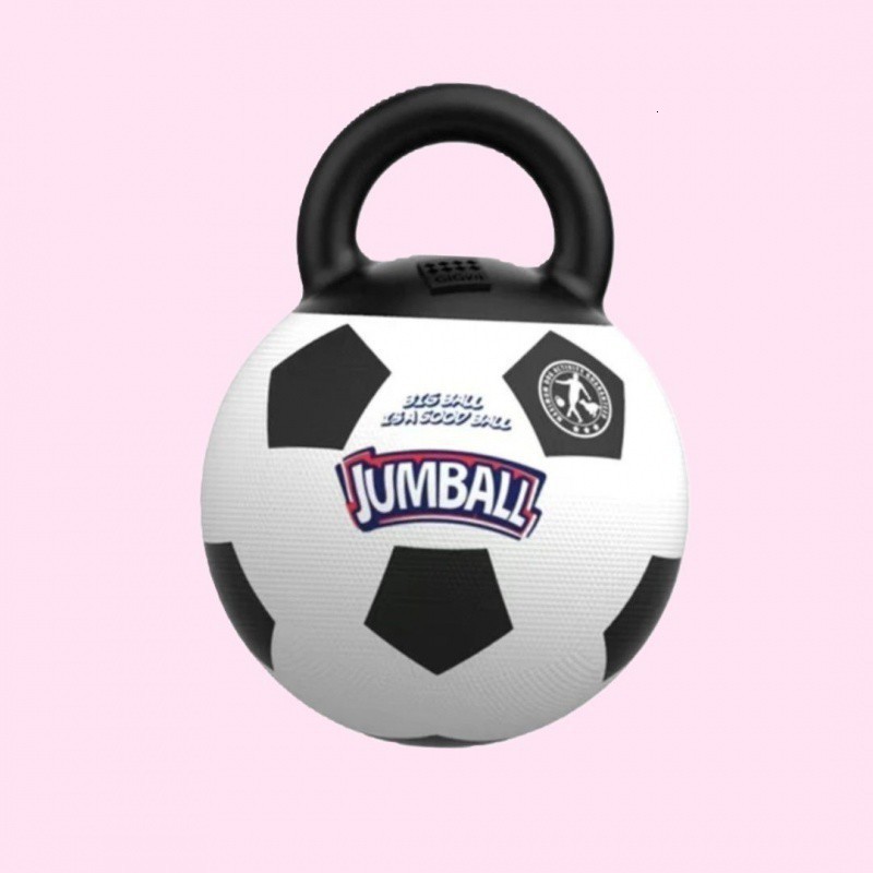 Pet Dog Toy Ball Bite-Resistant Basketball Rubber Handle Indestructible Large and Small Dog Training Interactive Game Ball Toy 240914