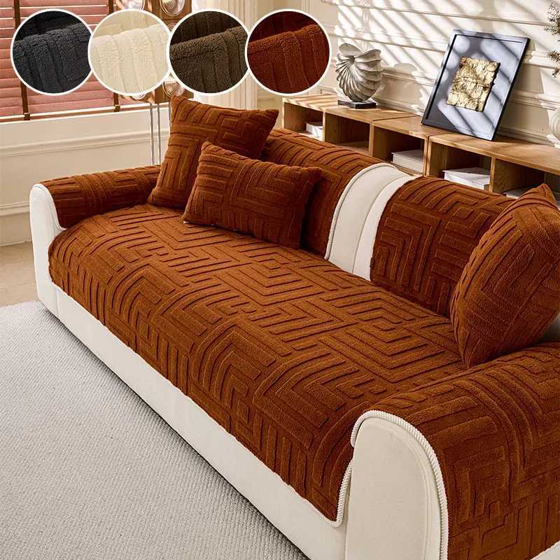 1PC-2025 New Sofa Mat Winter Plush Warm Anti slip Sitting Mat Thickened Living Room Sofa Cover M251204 - view 6