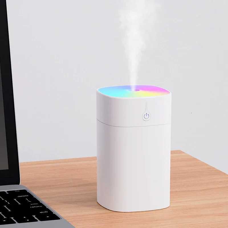 USB Mini Air Humidifier 400ml Aratherapy Diffuser-He Car Use with Silent trasonic Technology and LED Color Light C251204