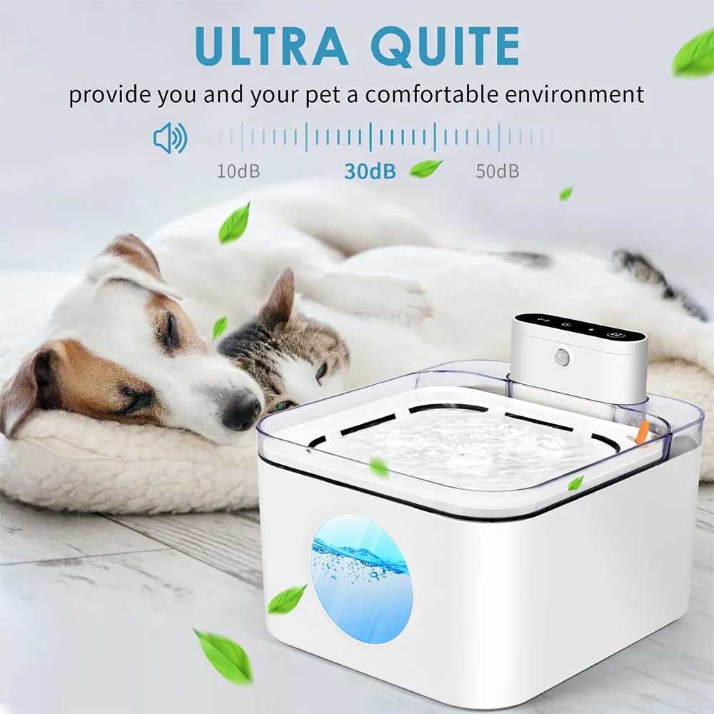 3L Rechargable Wireless Sensor Cat Drinking Water Pet Fountain Automatic Drinker Fountain For Cats Dogs Pet Water Dispenser M251204