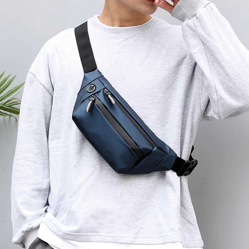 Men Waterproof Belt Bag Fashion Chest Bag Pack Male Waist Bag Outdoor Sports Fanny Pack Mens Travel Cross Shoulder Bag Bags SacT251204