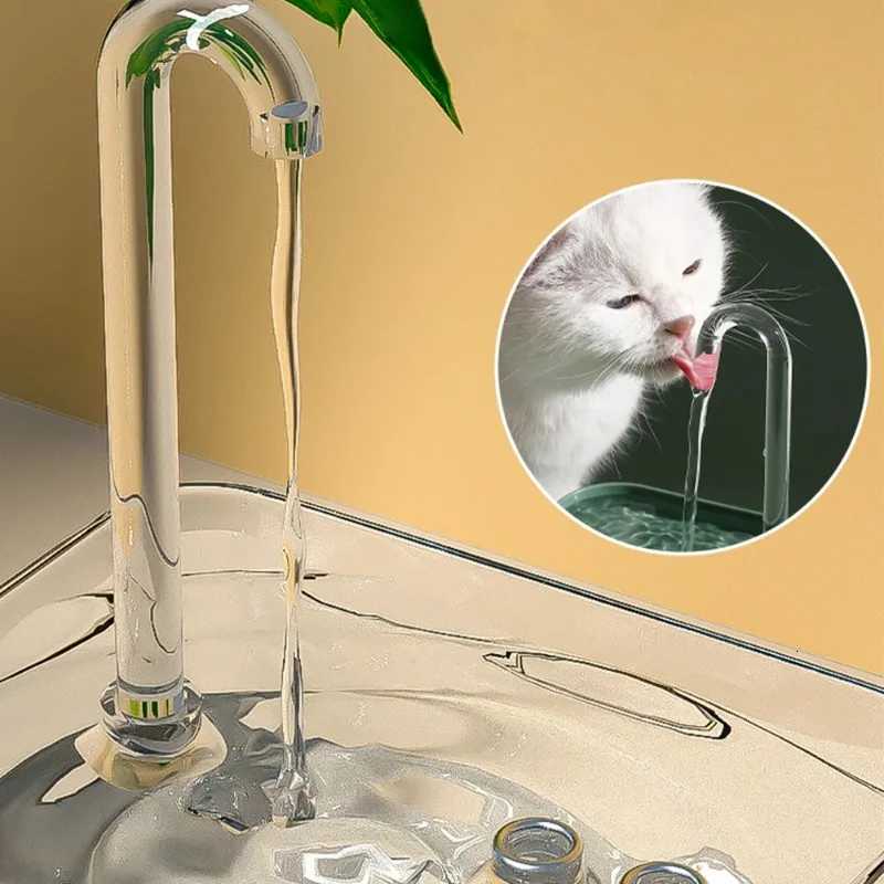 Fountain Cat Water Auto Filter Transparent Cat Drinker USB Electric Mute Recirculate Filtering Drinker for Cats Water Dispenser M251204 - view 4