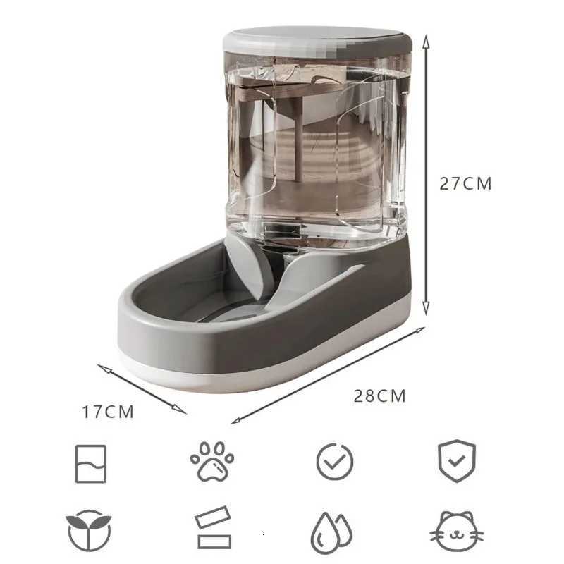 Automatic Dog Water Dispenser Cat Pet Feeder Dog Water Feeding Cat Drinking Water Flowing Water Without Inserting Electric M251204