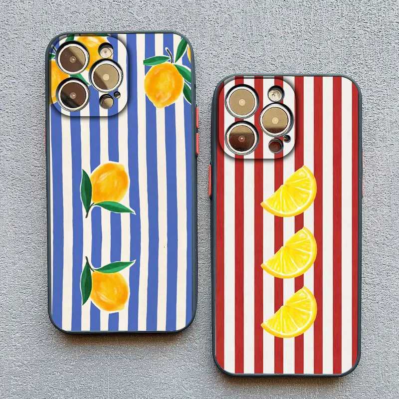 Fresh Summer Fruit Lemon ry Phone Case For iPhone 17 13 12 Mini 11 Pro Max Cases 16 15 14 Pro Max Plus XR XS X Back Cover H251203