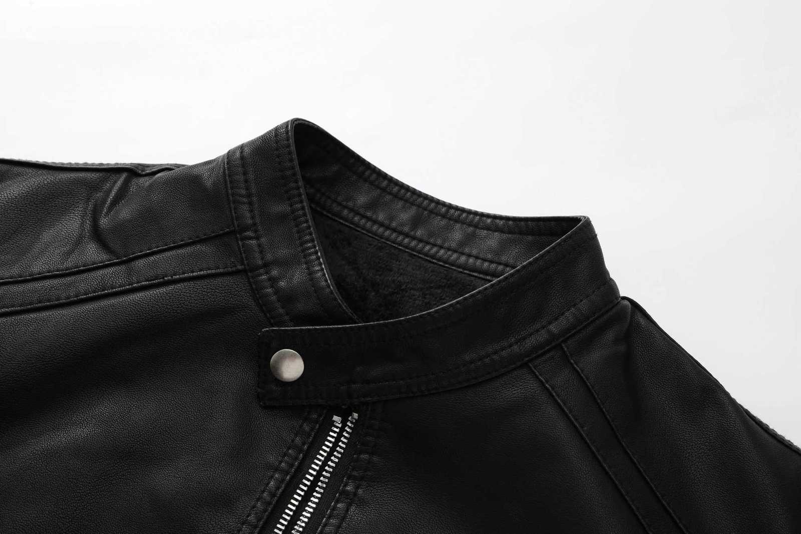 Mens motorcycle PU leather jacket casual jacketT251204