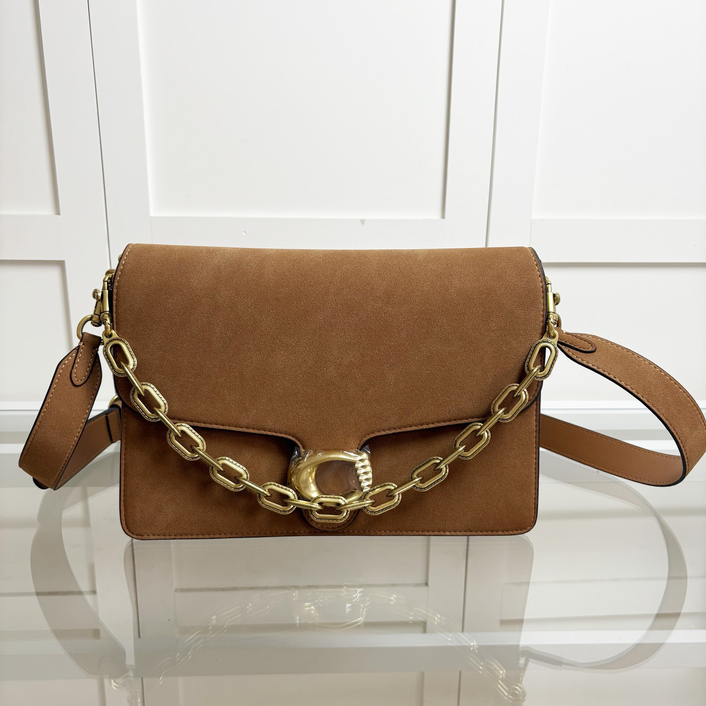 chain tabby designer bag tote bag women's handbag 26 30 Denim suede Bags Tabby crossbody shoulder bag leather pattern stitching bag woman leather bag shoulder bag