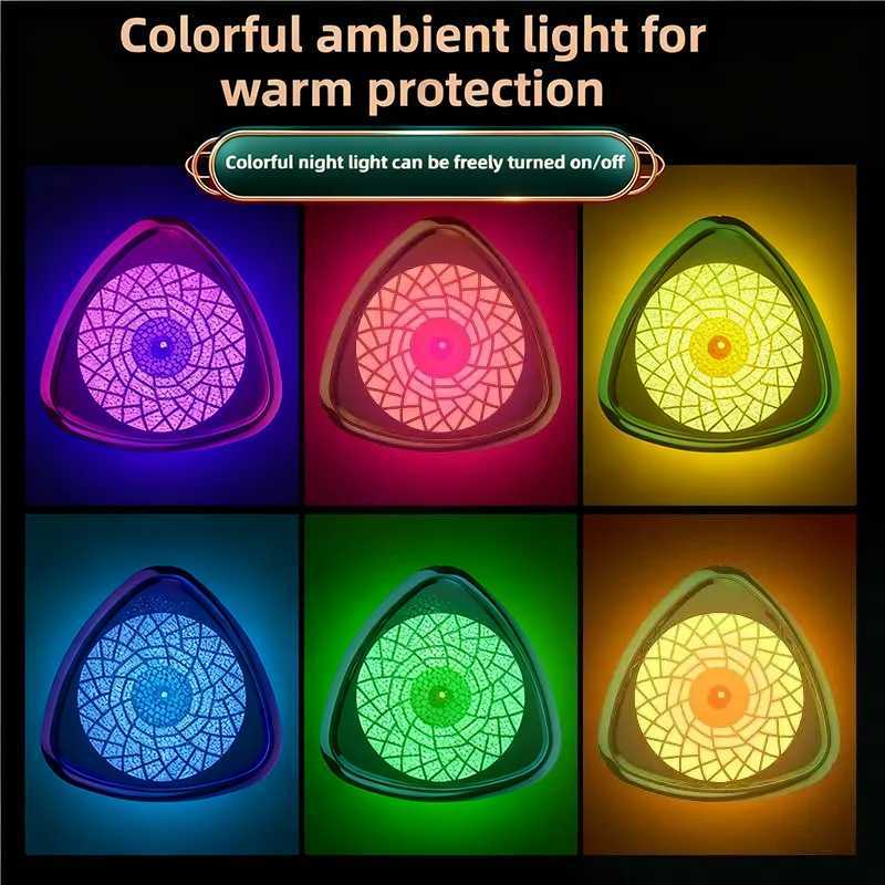 TINSOL 1000ml Air Humidifier LED Night Light Smart Power-Off Protection USB Portable Humidifier Ideal for He and Off C251204