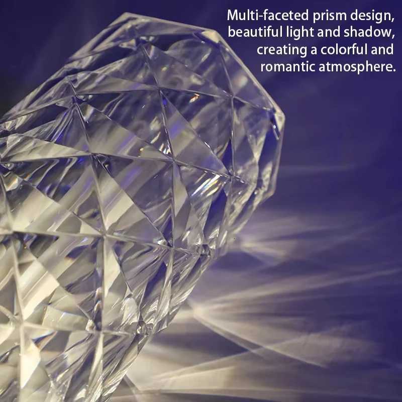 Air humidifier 500ML crystal color lamp aratherapy spray essential oil diffuser household humidifier with night light C251204