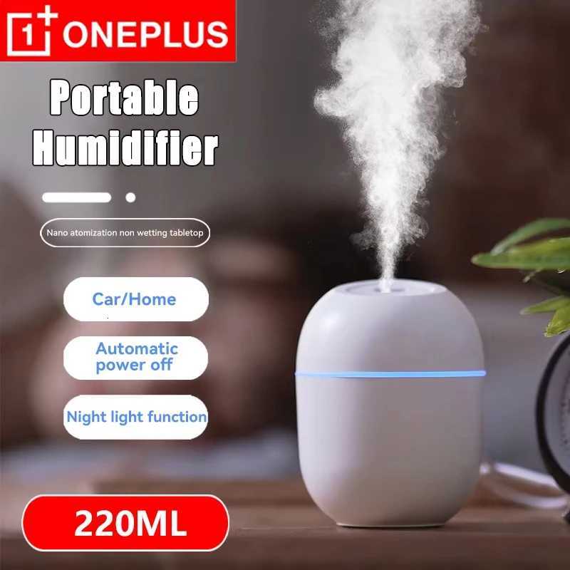 OnePlus Mini 220ML Air Humidifier Portable USB Rechargable Humidificador Aratherapy for He Car Off with LED Night Lamp C251204