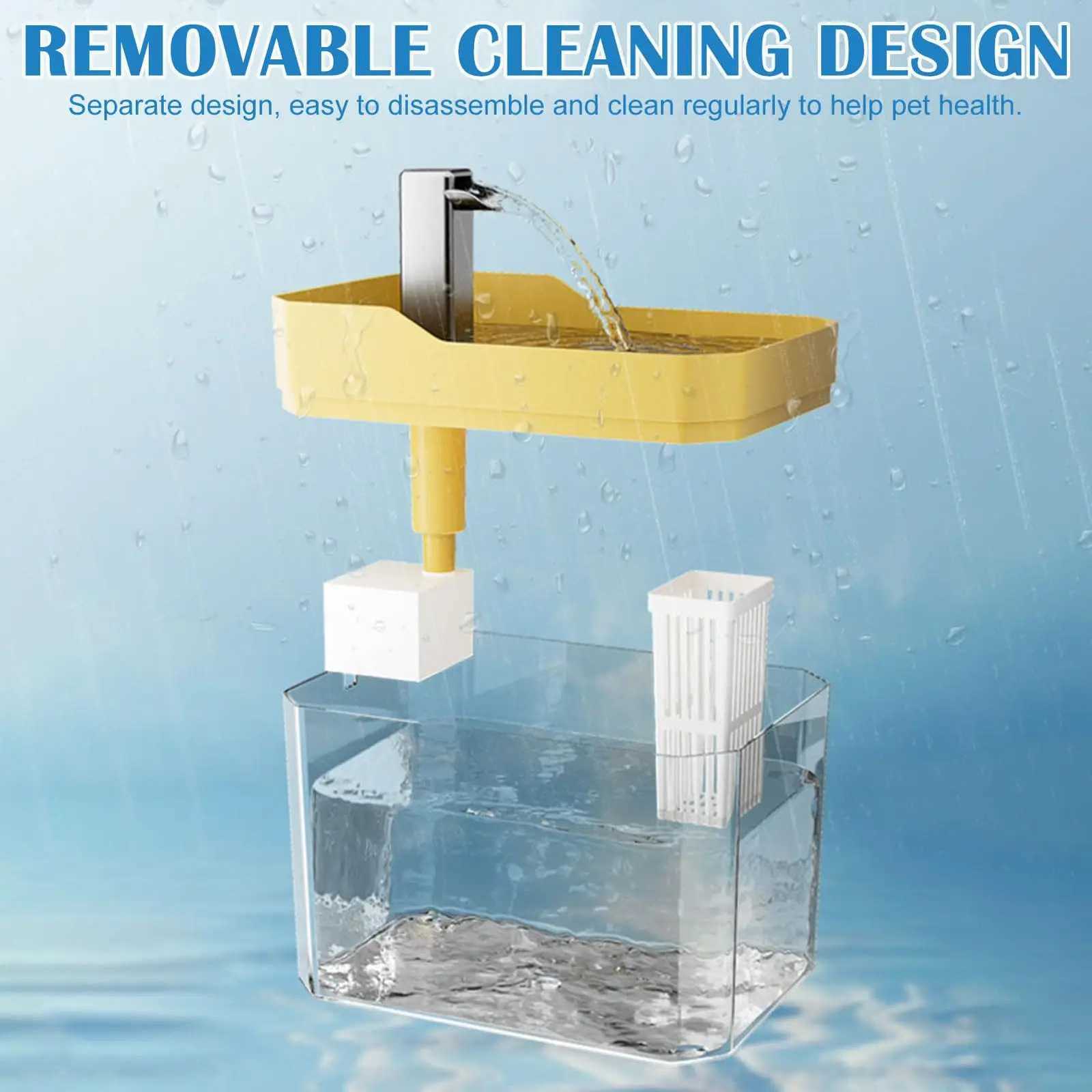 Cat Water Fountain Automatic Water Dispenser USB Live Circulation Filter Pet Drinker Quiet Pet Water Fountain Cat Small Pet M251204