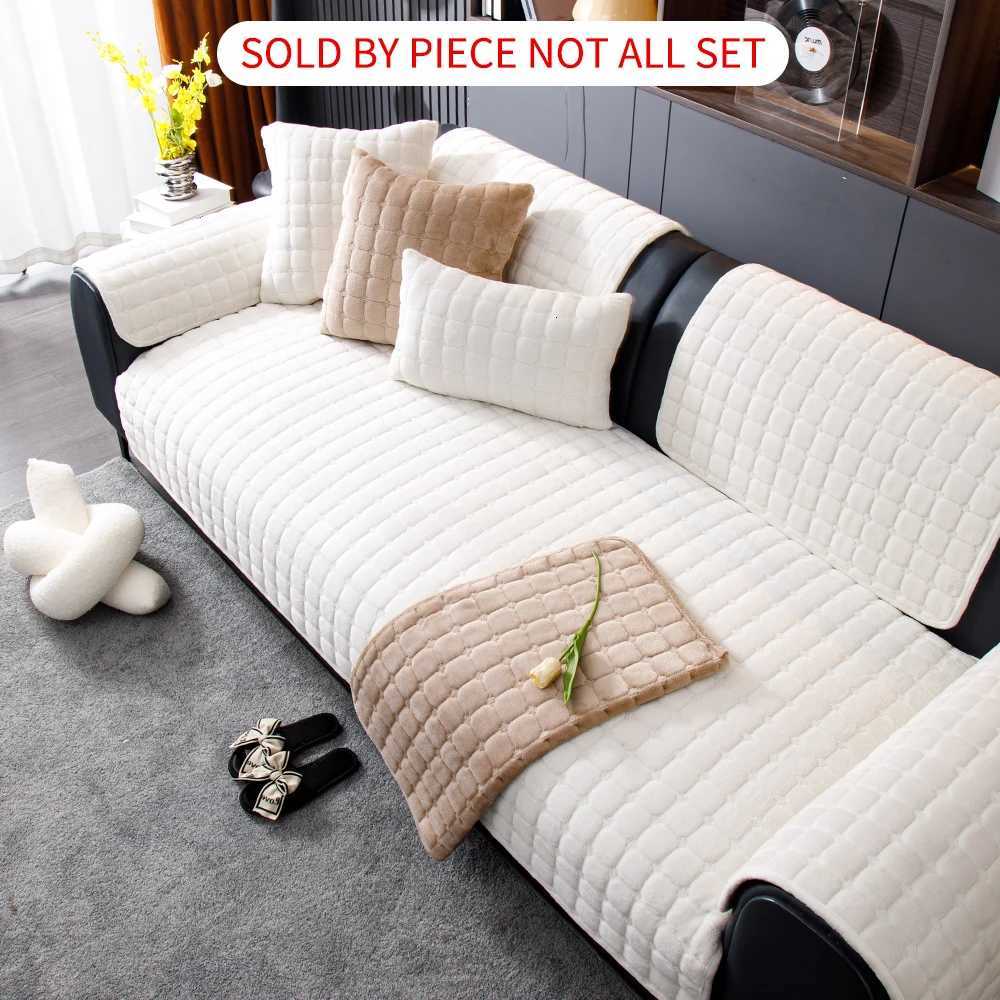 Winter Plaid Sofa Cushion 4 seat Quilted Slip-resistant Dust-proof Furniture Protector Pad Comfortable Home Decorative Floor Mat M251204 - view 4