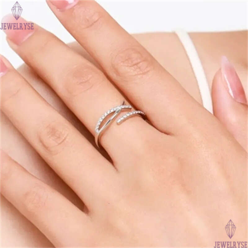 classic band rings designer for woman s925 sterling silver jewelry party beach 5A cubic zirconia luxury diamond 18k gold ring women valentines day gif