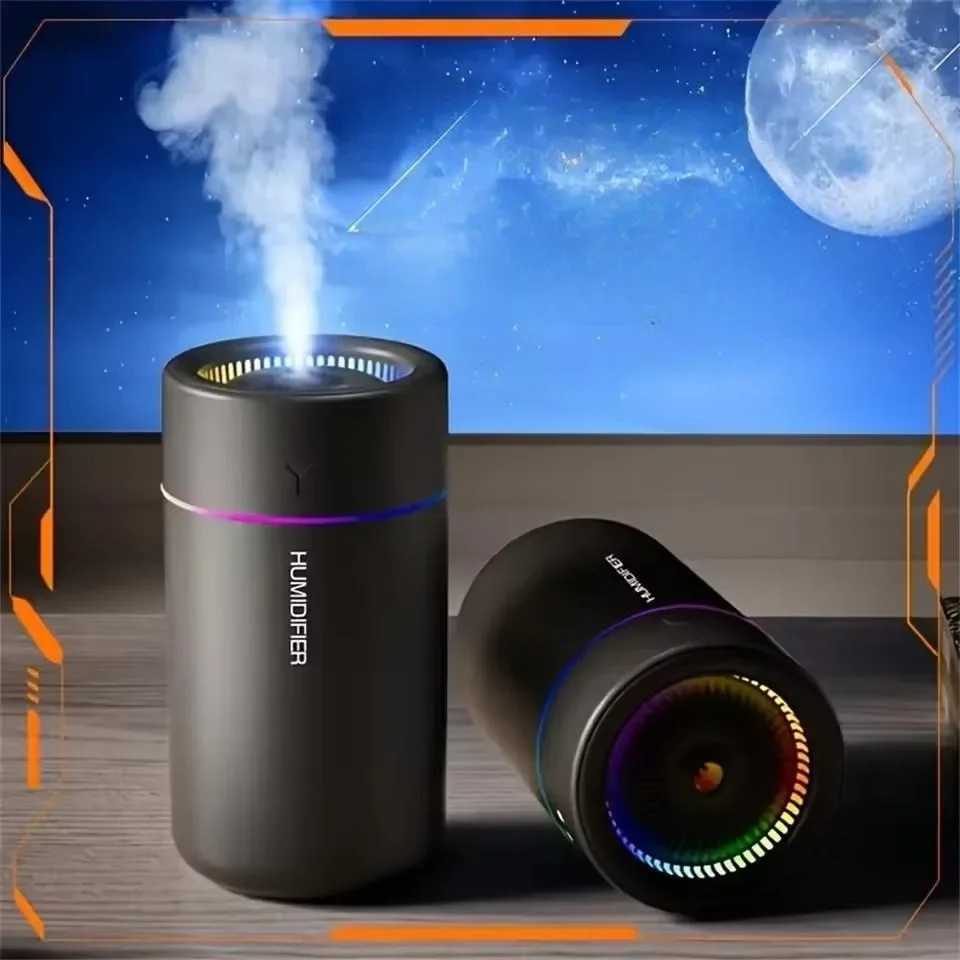 280ML Car Air Humidifier With Colorf Lights Ara Diffuser Essential Oils For He Bedro Off Silent trasonic Mist C251204