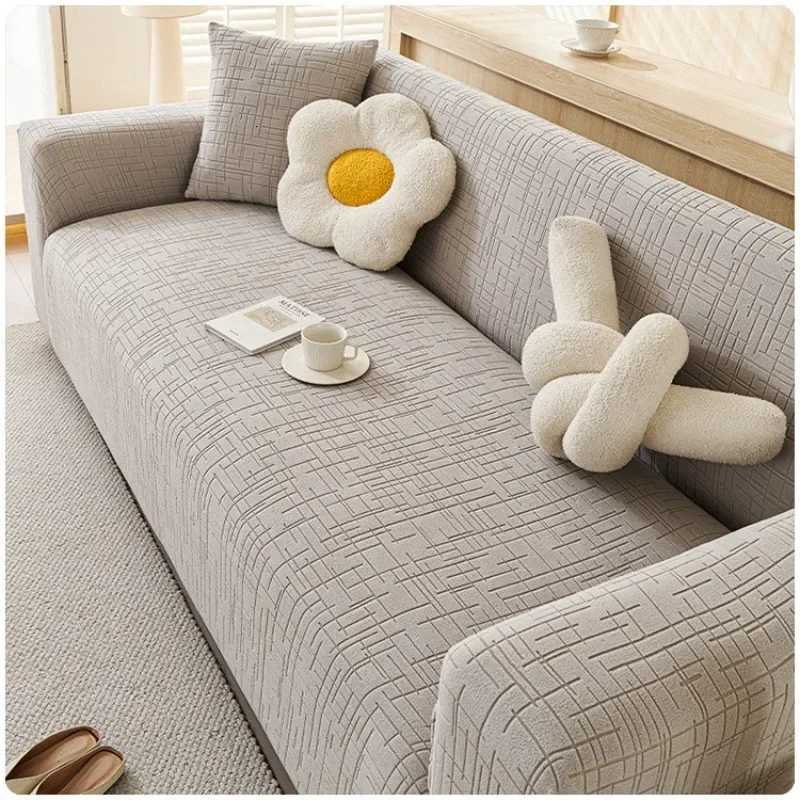 Elastic Sofa Slipcovers Prevent Cat Scratching Living Room Sectional Corner L-shapeChair Protector Couch Cover 1/2/3/4/5 Seater M251204 - view 6