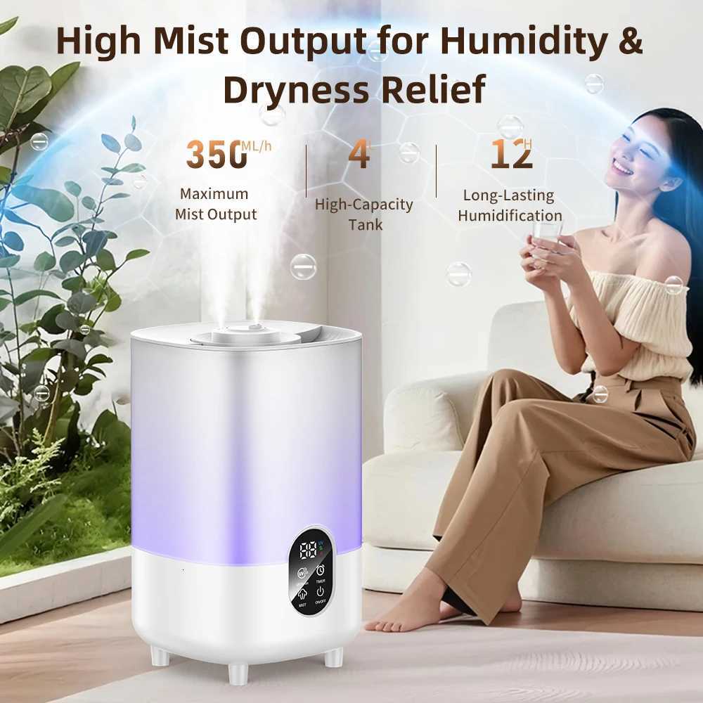 4L Air Humidifier with Remote control Cool Mist Humidifier For He Bedro Off USB Humidifier Diffuser 220V EU C251204