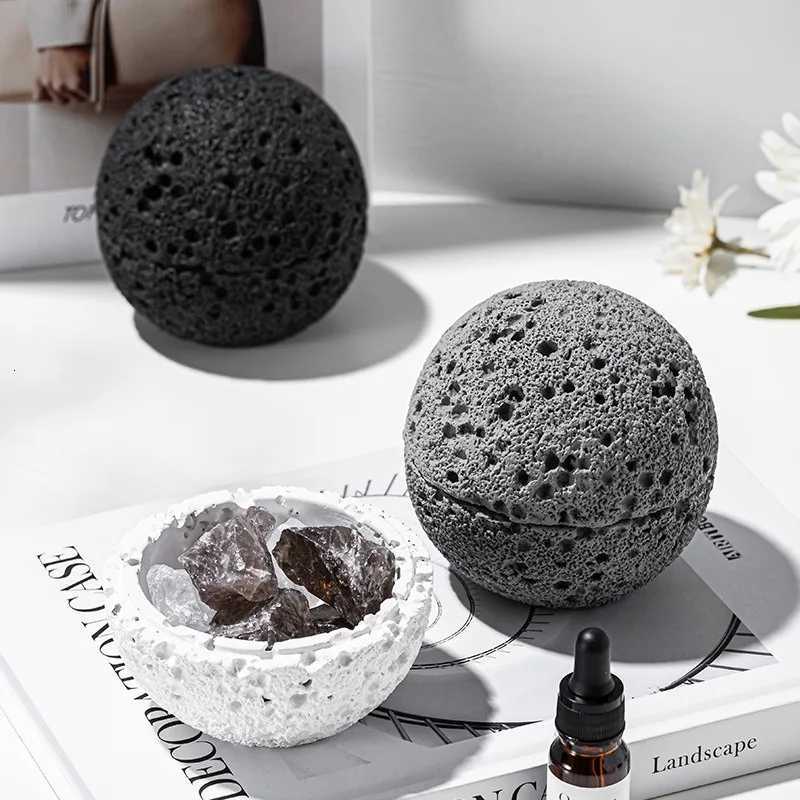 Volcano rock aromatherapy crystal diffuser essential oil household indoor long-lasting light fragrance fireless aromatherapy Y251204
