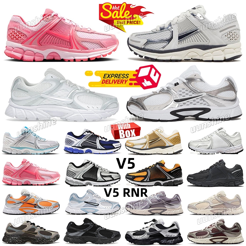 TOP V5 V5RNR With Box Designer Running Shoes Women Men Trainers Photon Dust Metallic Silver Cool Grey Pink Foam Platinum Tint Supersonic Black Vast Grey trainers 36-47