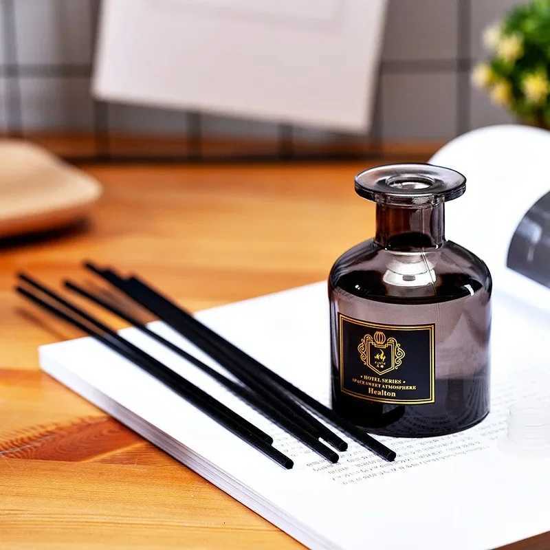 50ml Natural Aromatherapy Set Including 5 Black Vine Volatile Sticks Aromatherapy For Home Bedroom Bathroom Air Freshener Gift Y251204