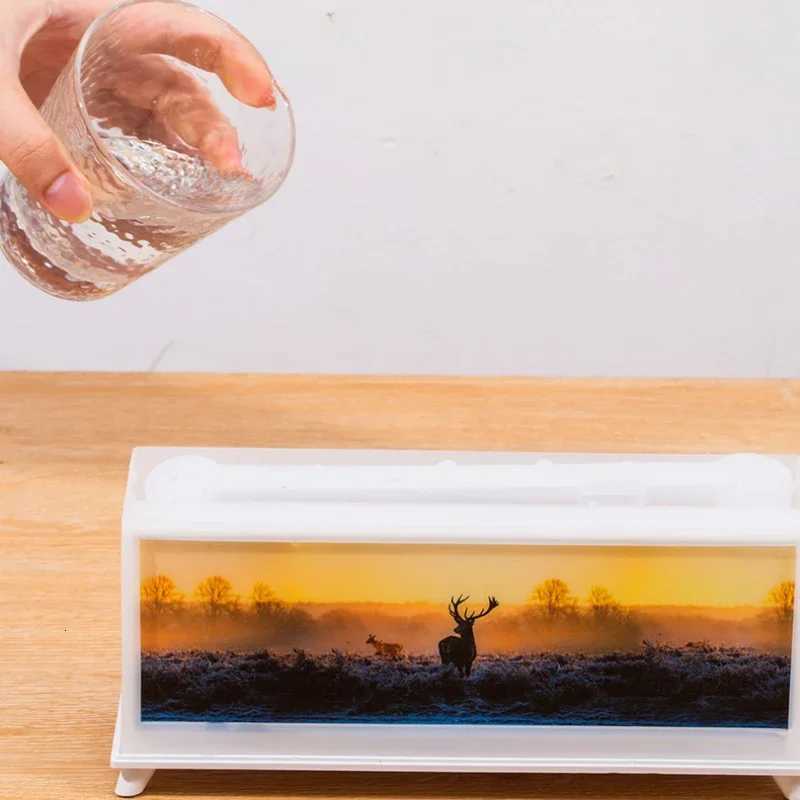 He Fragrance Diffuser Simated Fireplace Realistic Flames Ara Humidifier Quiet Essential Oil Diffuser With Atmosphere Lamp C251204