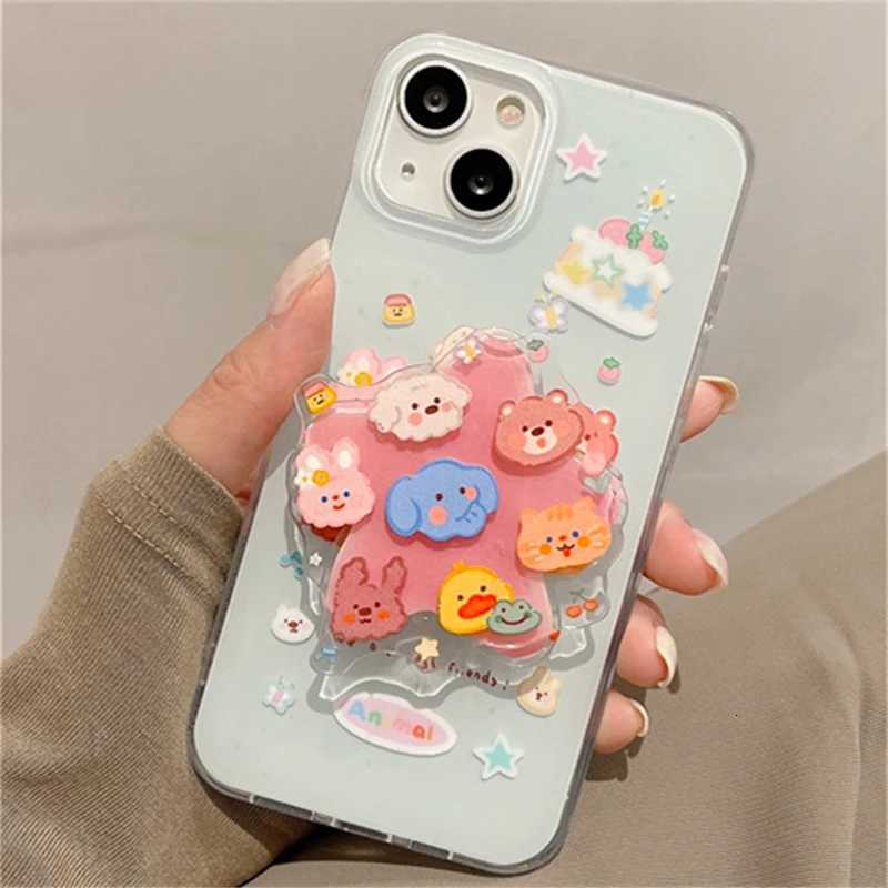 Korean Cute Cartoon Funny Rotate Grip Tok Griptok Phone Stand Holder port For iPhone 16 Universal Accessories Holder H251203
