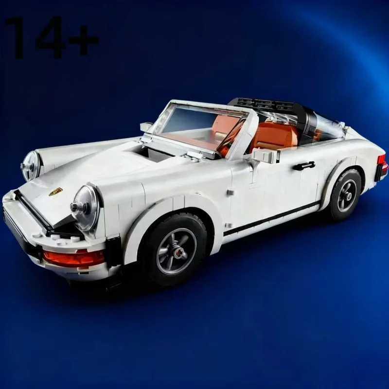 1458PCS Technical FIT 10295 Retro White Hypercar Building Blocks Model Bricks Super Racing Car Set Toys Christmas Birthday Gifts Y251204