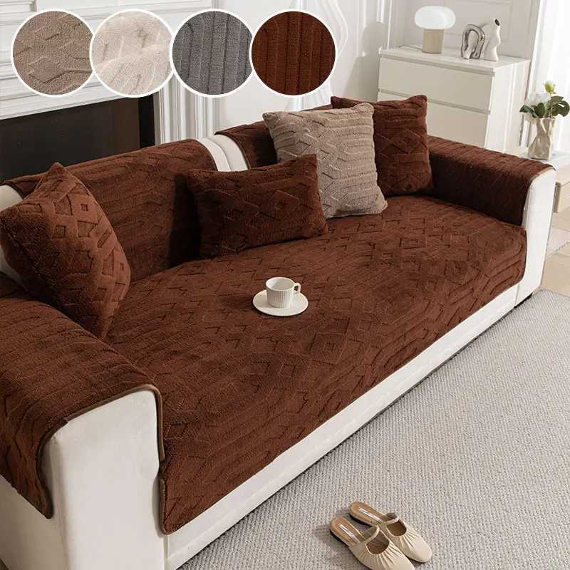 1PC-Geometric pattern thickened warm and non slip sofa cushion suitable for modern living room home decoration M251204 - view 6