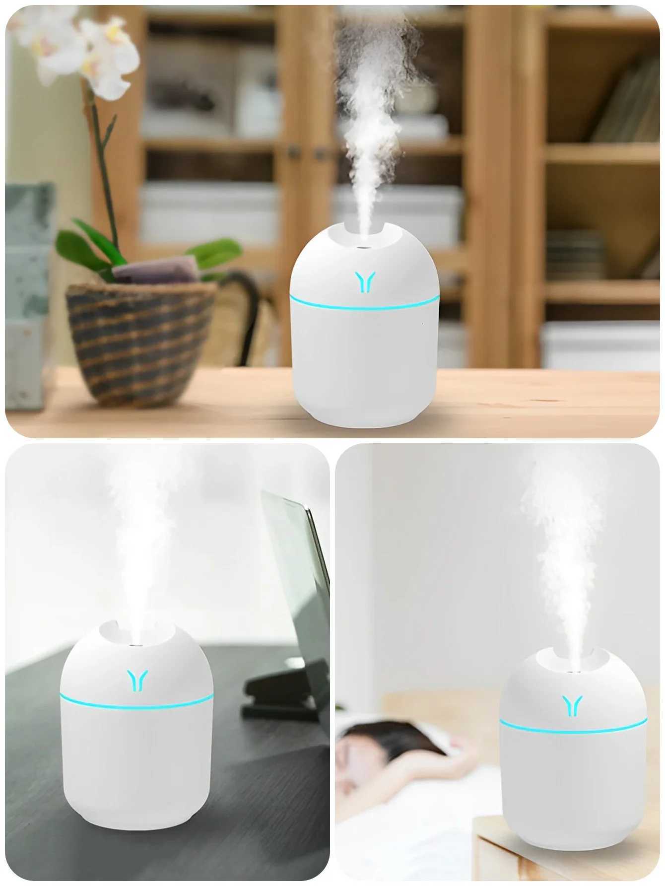 250ML Air Humidifier Mini trasonic Rantic Light USB Essential Oil Diffuser Car Purifier Ara Anion Mist Maker Humidifier C251204