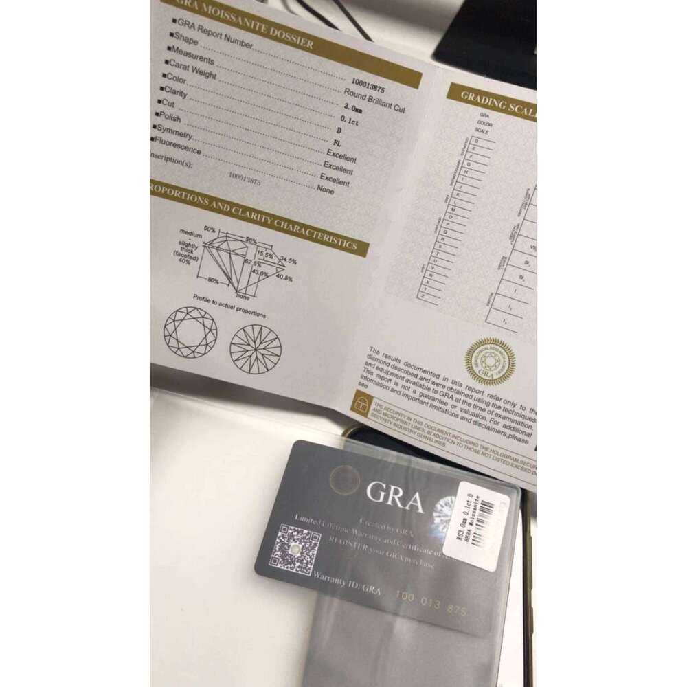 Custom Jewelry 10mm Two Row Iced Out Necklace D Color Vvs Moissanite Miami Cuban Chain 925