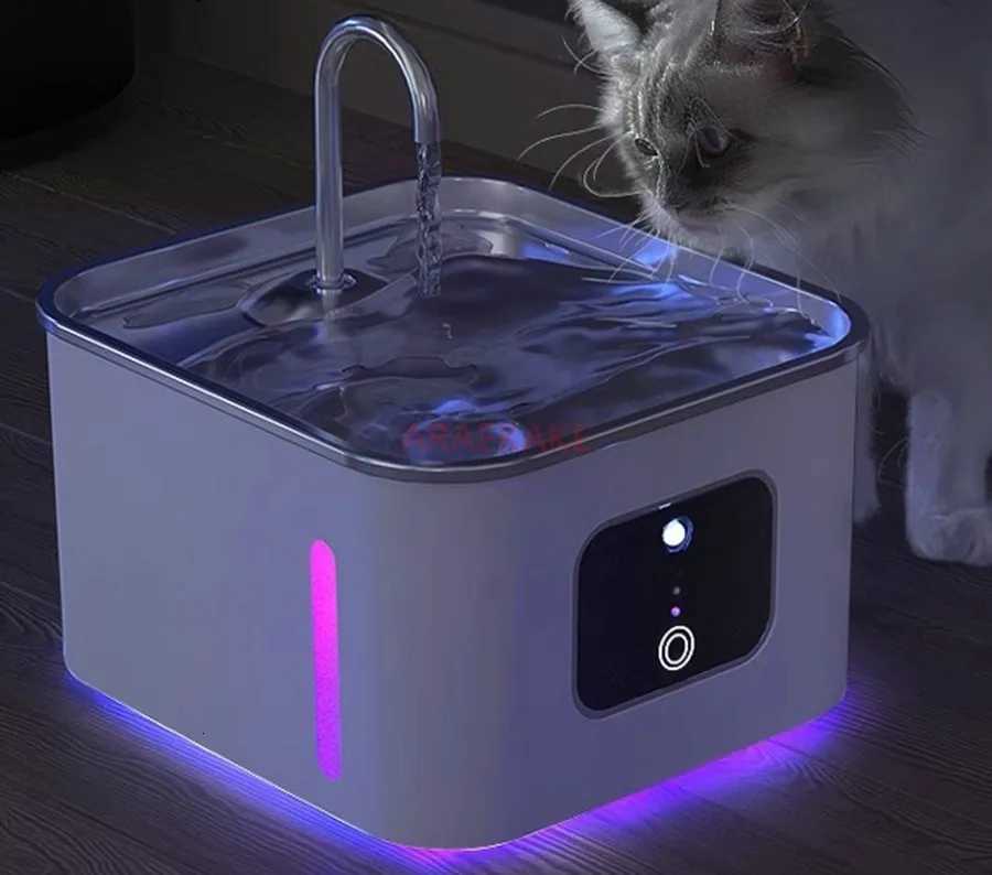 Cat automatic water dispenser pet dog feeding water dispenser flowing water dispenser automatic circulation non plug in wate M251204