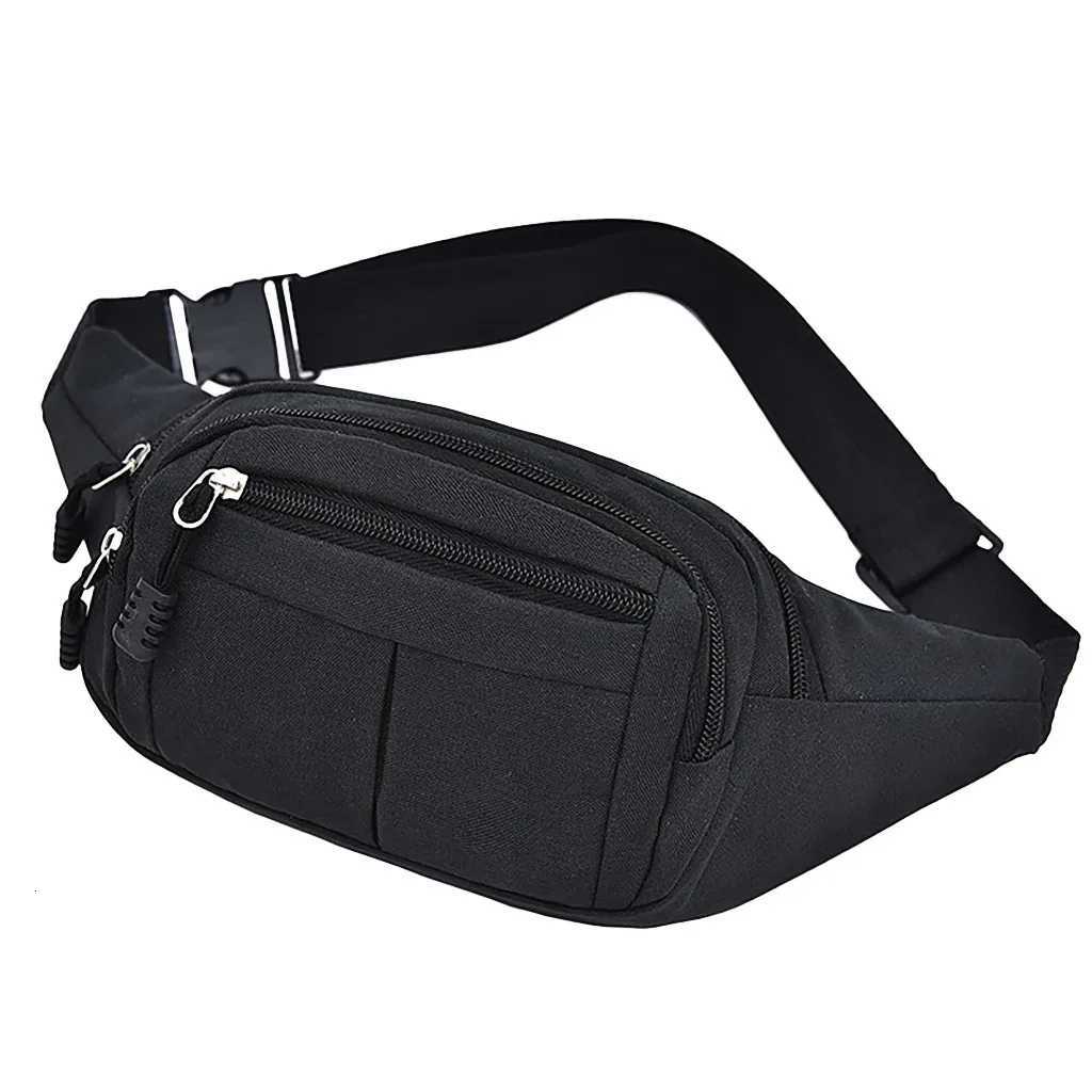 Unisex Waist Fanny Bag Men Breast Package Waterproof Outdoor Sports Bag Canvas Pouch Waist Bag Fanny Pouch Crossbody Banana BagT251204