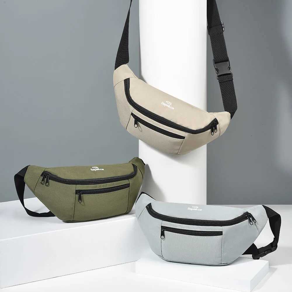 Mens Breast Package Waterproof Outdoor Sports Bag Oxford Cloth Pouch Korean-style Waist Bag Fanny Pouch Crossbody Male BagsT251204