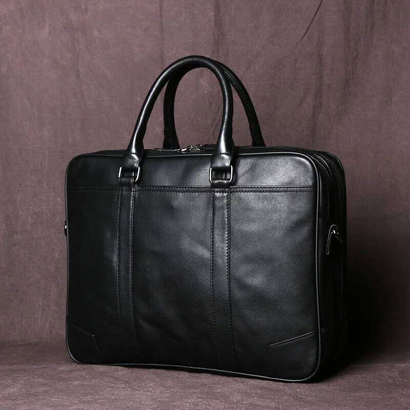 Luxury Bag Designer Retro Genuine Leather Handbag Men S Horizontal Large Capacity Messenger Briefcase First Layer Cowhide Business Computer Bag