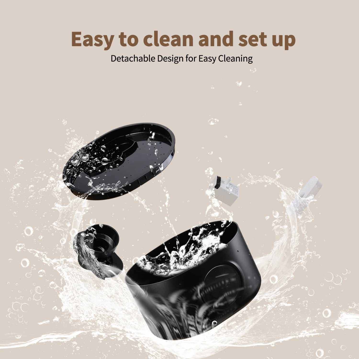 Wireless Cat Water Fountain Battery Operated Automatic Pet Water Fountain With Motion Sensor Dog Cat Water Dispenser M251204