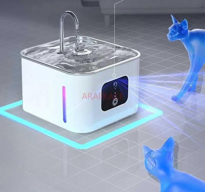 Cat automatic water dispenser pet dog feeding water dispenser flowing water dispenser automatic circulation non plug in wate M251204