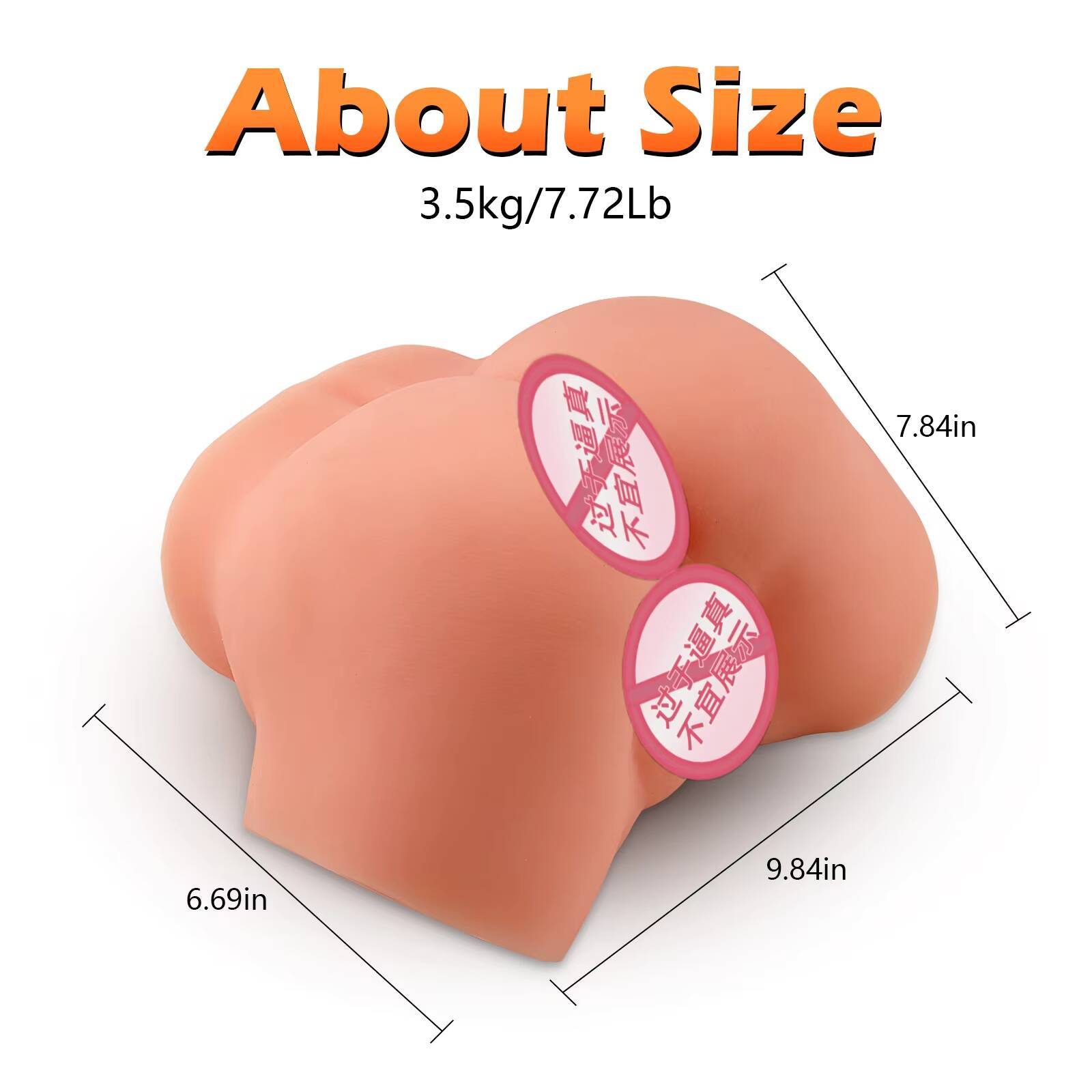 Realistic TPE Female Buttock Model Male Masturbator Molds of Sex Toys