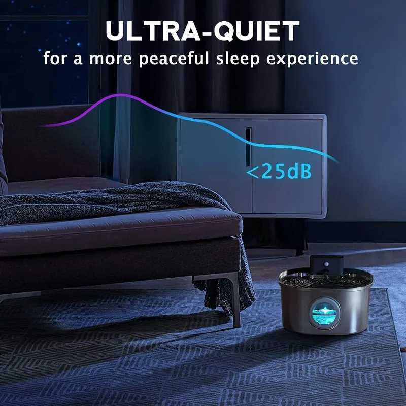 32L Wireless Cat Water Fountain Automatic Sensor Stainless Steel Cat Dog Water Fountain Dispenser Multiple Pet Drinking Bowls M251204