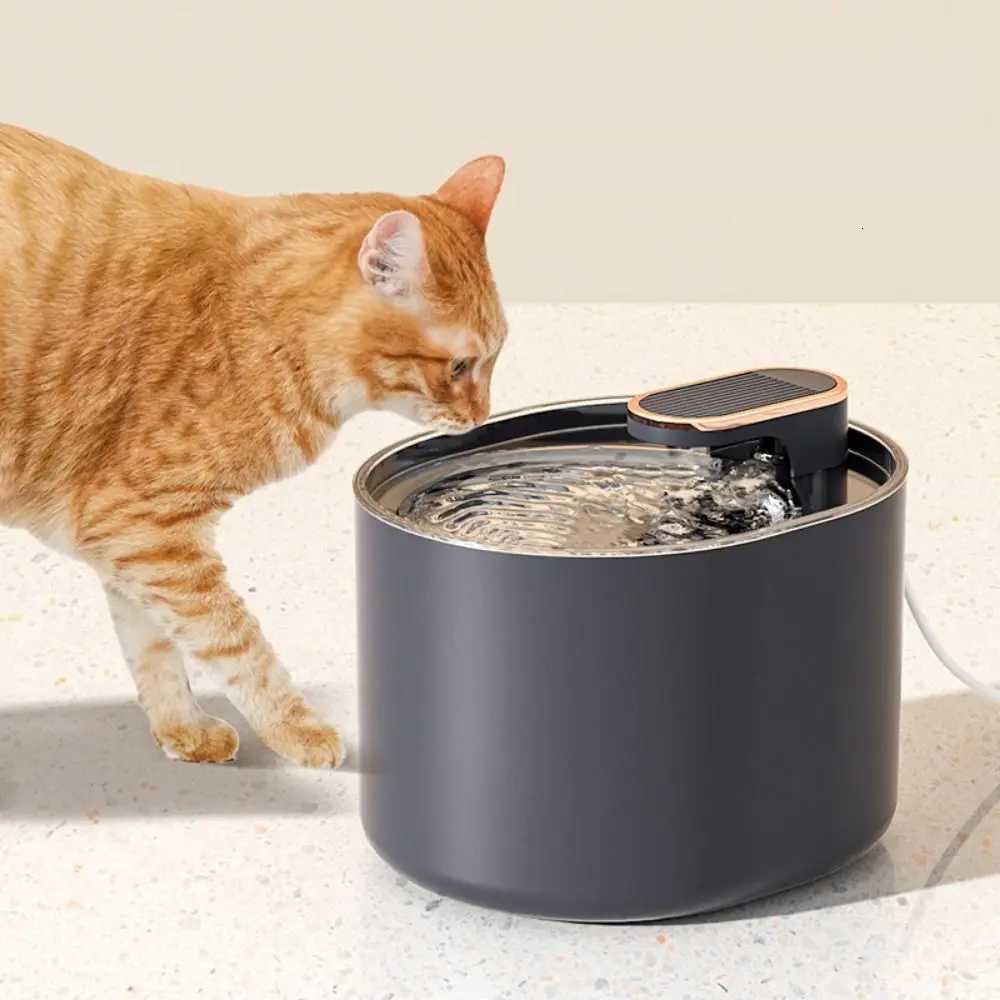 3L Automatic Cat Water Fountain Plastic Large Capacity Pet Drinking Fountain Electric USB Plug Automatic Sensor Drinker M251204