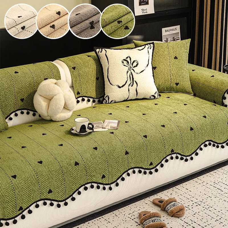 1PC-Irregular shape sofa cushion French retro sofa cushion Four season universal fixed anti slip sofa cushion M251204 - view 6