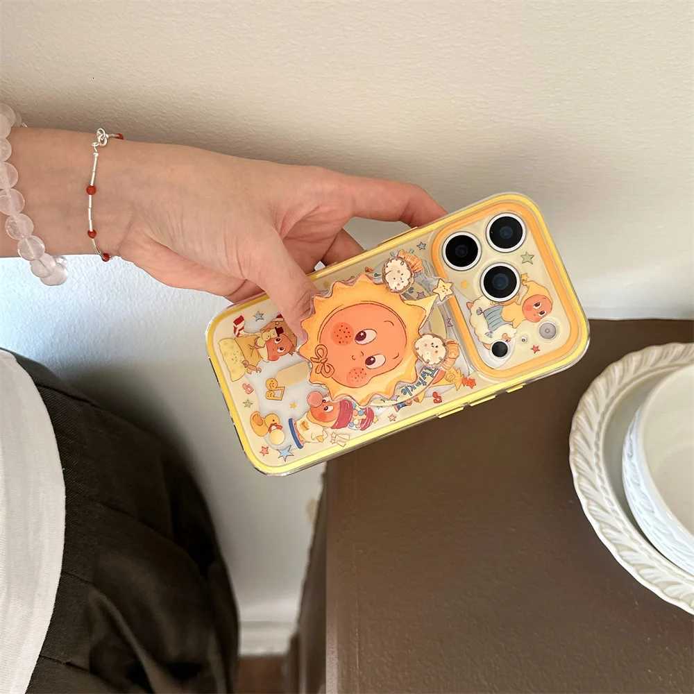 Cute Stars Cartoon For Magnetic Stand Phone Case For iPhone 17 16 Pro 15 14 Pro Max Cover with Rotate Holder Funda Cases H251203