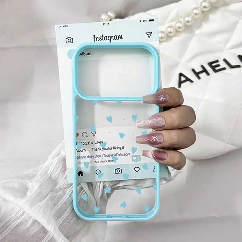 Fashion Purple Love Phone Case For iPhone 17 Pro Max 16 15 13 14 12Mini 11 Pro XS XR 8Plus Cute Clear Hard Cover Capa H251203