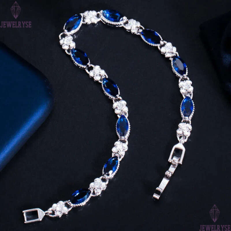 fashion classic tennis bracelet copper AAA cubic zirconia green emerald sapphire purple charm diamond bracelets for woman mothers day jewelry friend g