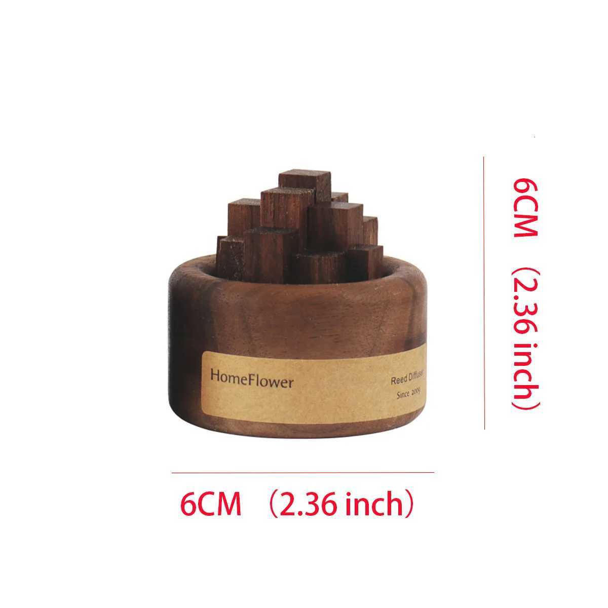 1pcs difuser essential oil wood scent diffuser 2 color Unique Wood Art Fireless Aroma Home Decoration Y251204