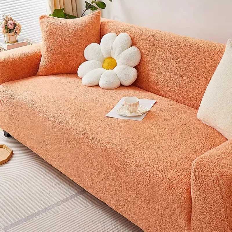 Berber Fleece Sofa Cover for Living Room Elastic Thicken Jacquard Sofa Cover for Sofa L-shaped Corner Couch Cover 1/2/3/4 Seater M251204 - view 4