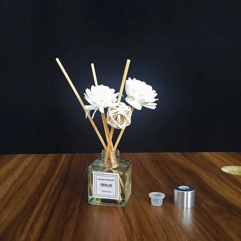 50ml Reed Diffuser Sets Lavender Jasmine Aromatherapy Household Bedroom Flameless Essential Oil with Rattan Vine Sticks Y251204