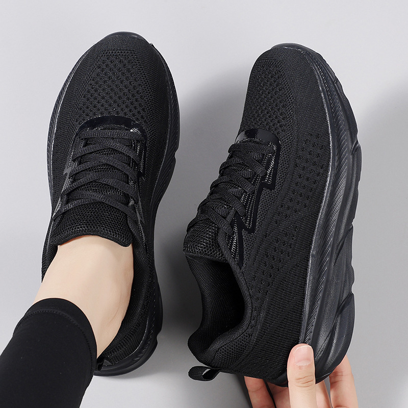 Free Shipping 2025 New design Sneakers for Women Large Size Lightweight Thick Sole Comfortable Breathable Casual Shoes