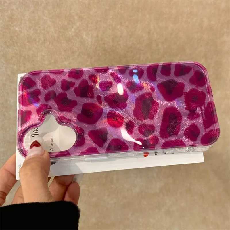 Purple Leopard Print Glacier Pattern Phone Case For iPhone 17 16 15 14 13 12 11 Pro Max XS XR 7 8 Plus 16e Shockproof Back Cover H251203