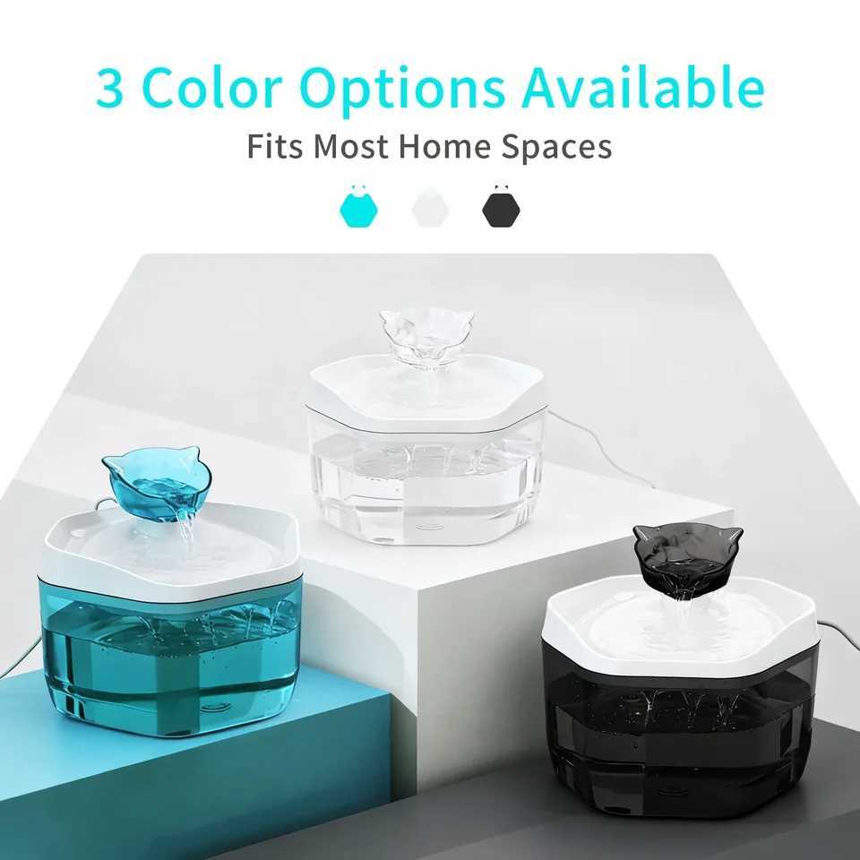 Cat Fountain 12L/4223fl oz Cat Water Dispenser Pet Drinking Fountain USB Powered - Suitable for Cats/Small to Medium Dogs M251204