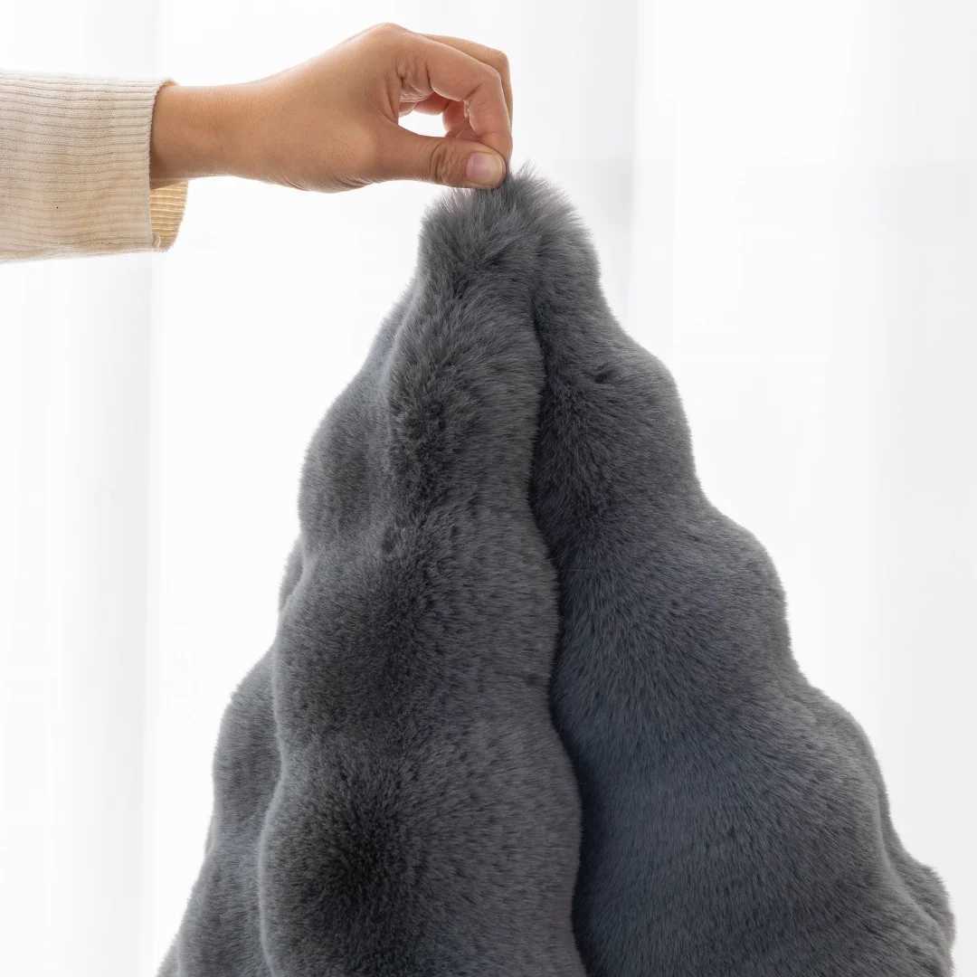 Thicken Imitation Rabbit Fur Plush Sofa Slipcover Non-slip Soft Sofa Towel Couch Cushion For Living Room Modern Home Decor M251204 - view 5